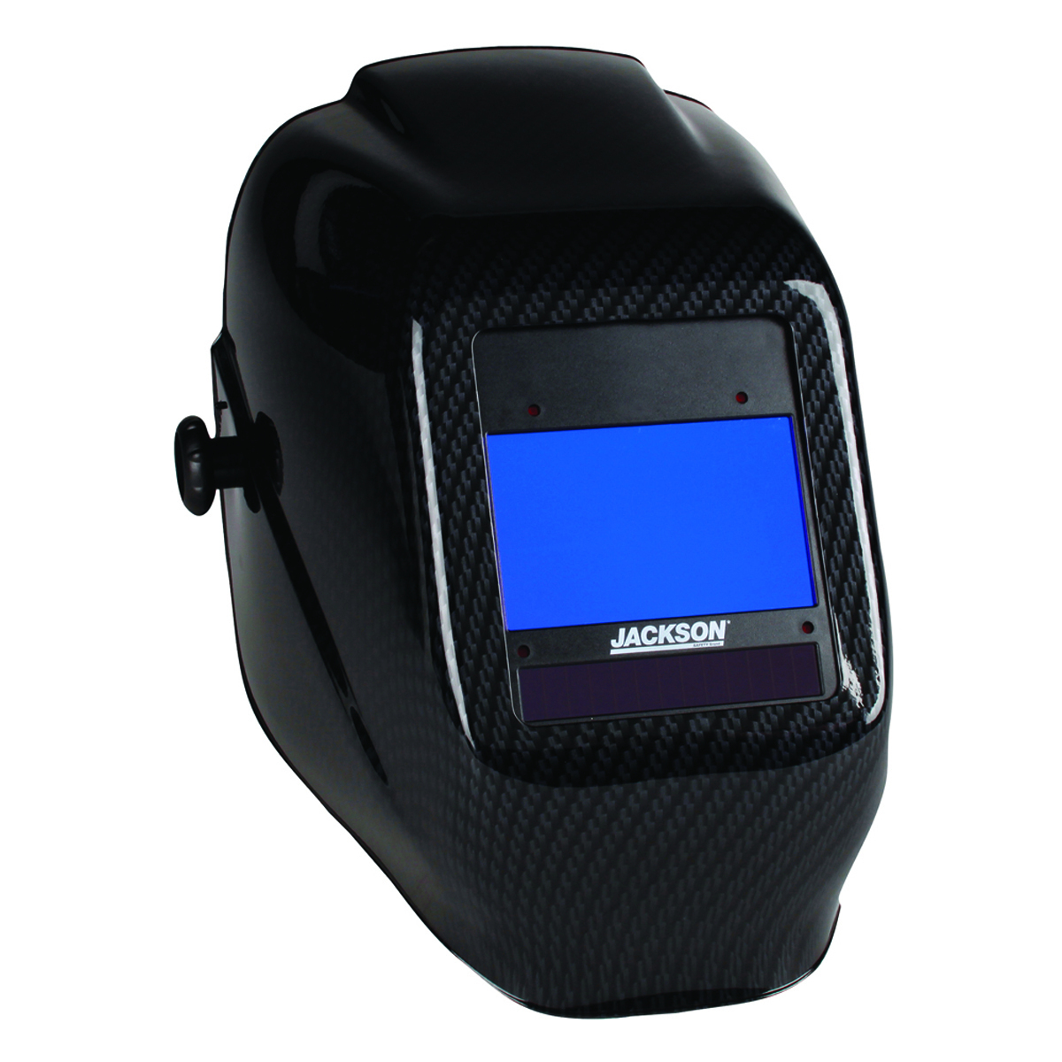 Jackson Safety® HLX-100 Black Welding Helmet With 3.94” X 2.36” Variable Shades 9 - 13 Auto Darkening Lens, NexGen® And Carbon F Jackson Safety® HLX-100 Black Welding Helmet With 3.94” X 2.36” Variable Shades 9 - 13 Auto Darkening Lens, NexGen® And Carbon F