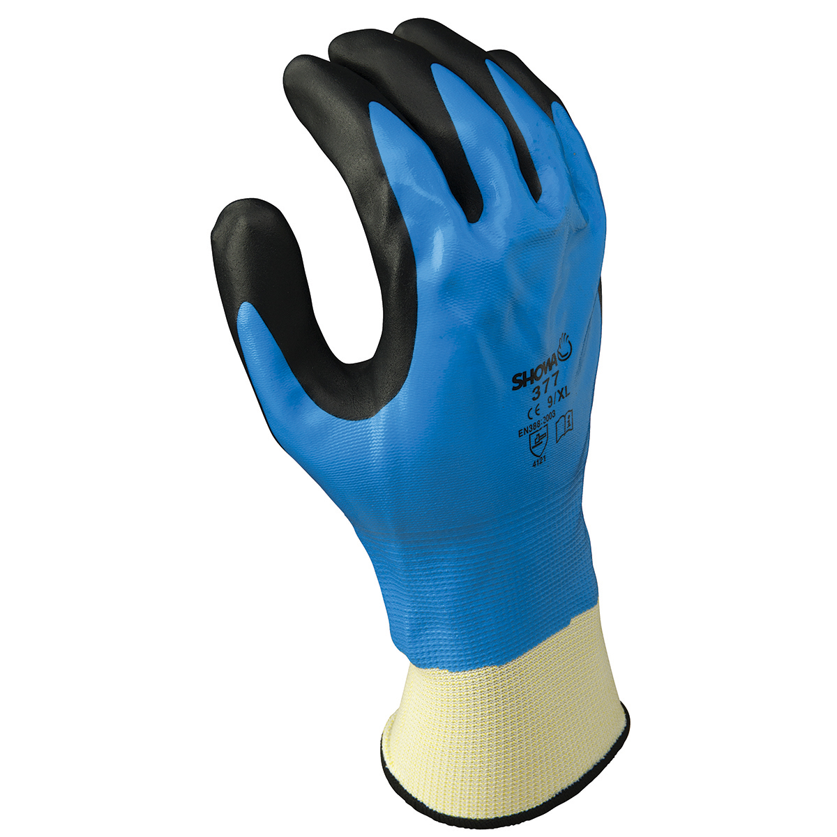 SHOWA® Size 6 13 Gauge Foam Nitrile Full Hand Coated Work Gloves With Seamless Knit Liner And Knit Wrist