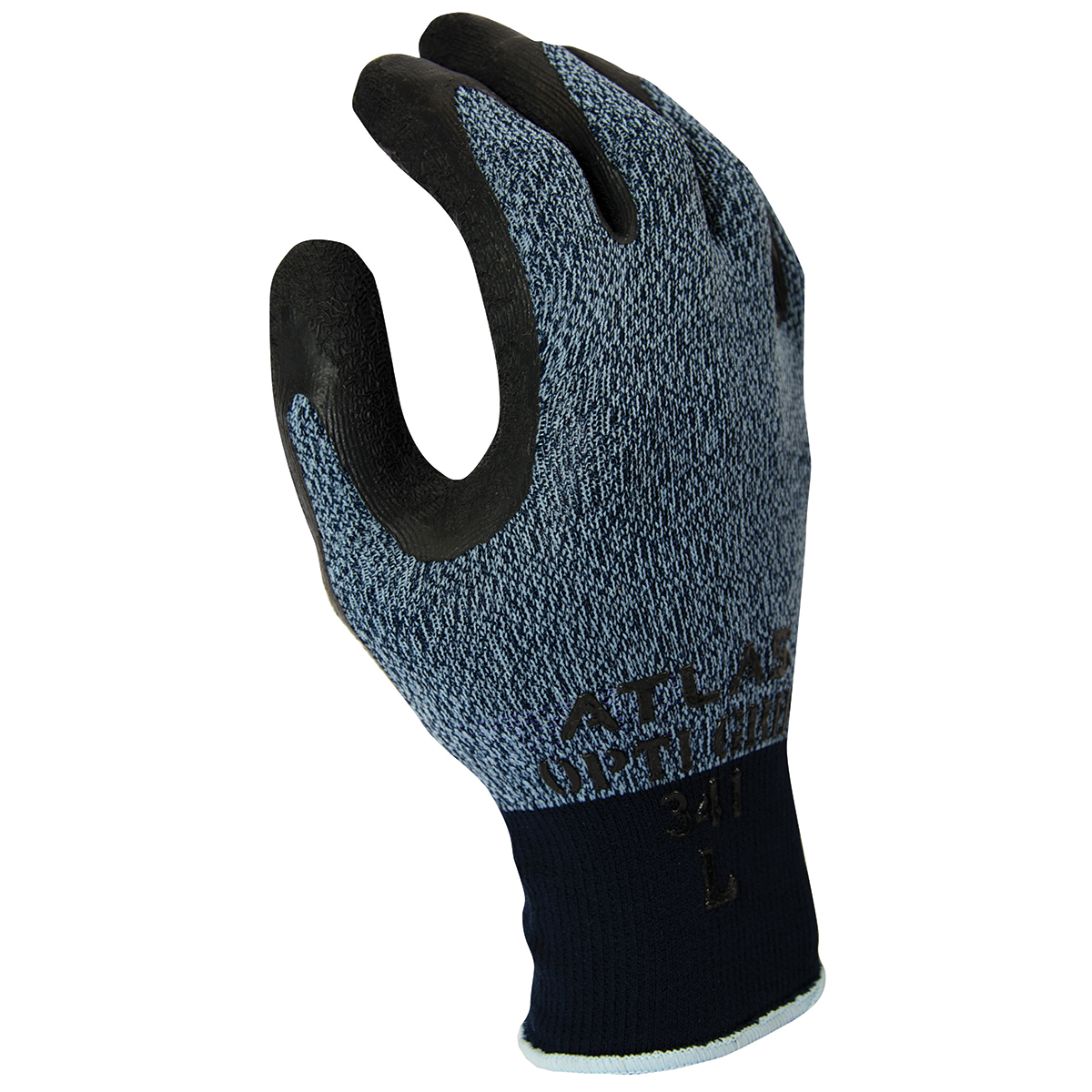 SHOWA® Size 9 ATLAS® 13 Gauge Natural Rubber Palm Coated Work Gloves With Nylon And Polyester Liner And Knit Wrist