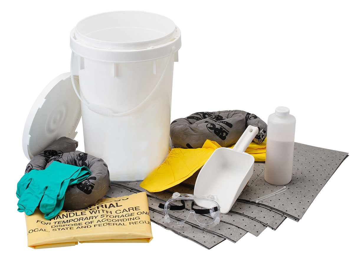 Brady 18 X 14 White Polyethylene Spill Kit BRDSKA-BKTBASE for sale online at autumn supply
