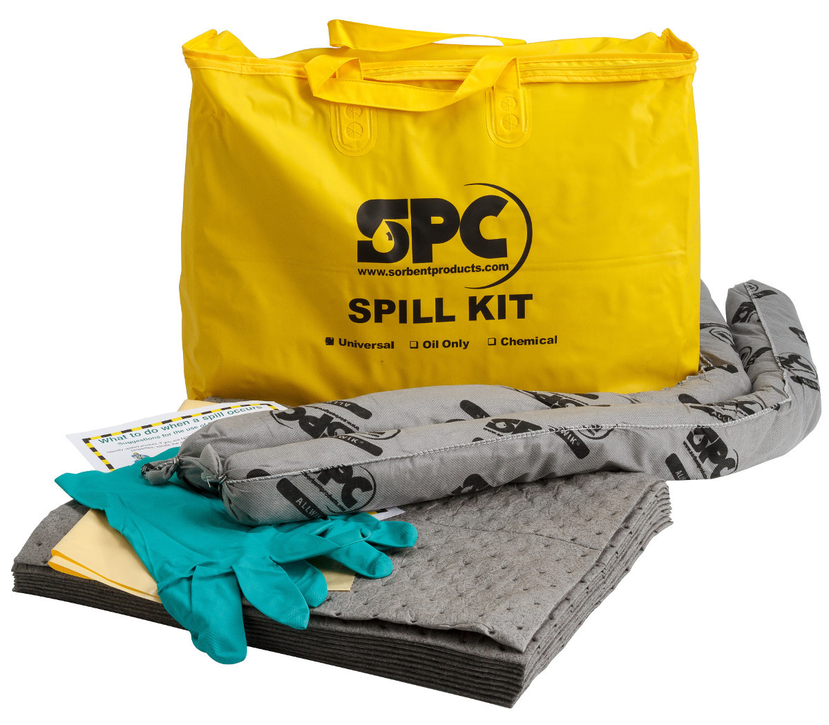 Brady 4 X 16 X 20 Yellow PVC Spill Kit BRD120825 for sale online at autumn supply