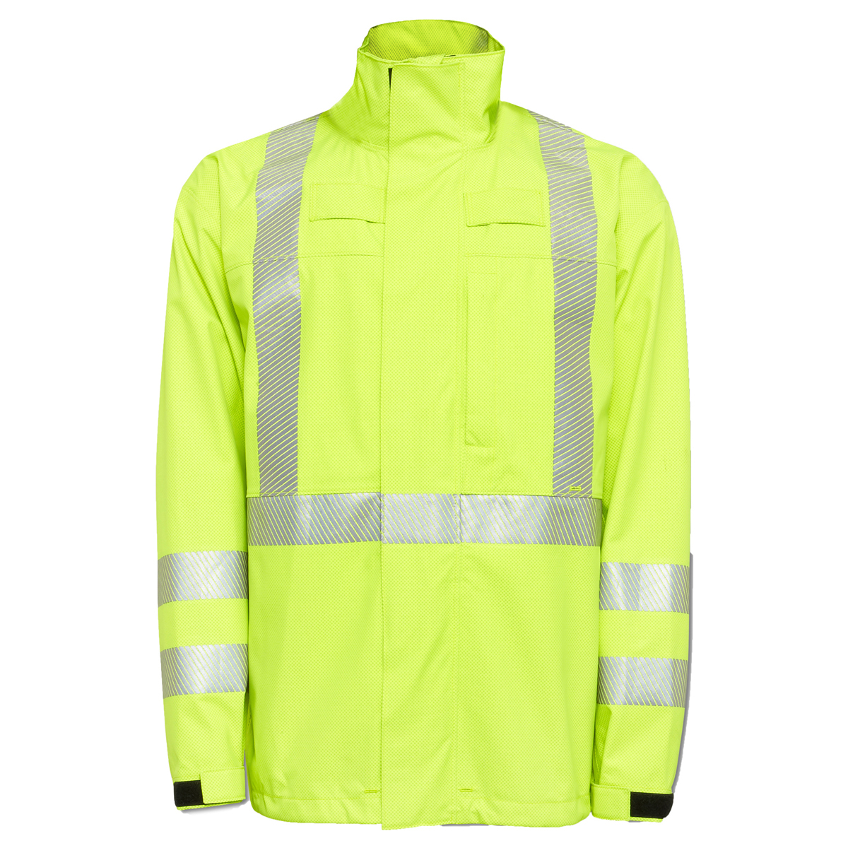 National Safety Apparel Medium Fluorescent Yellow GORE-TEX® PYRAD® Foul Weather Flame Resistant Jacket With Zipper Closure National Safety Apparel Medium Fluorescent Yellow GORE-TEX® PYRAD® Foul Weather Flame Resistant Jacket With Zipper Closure