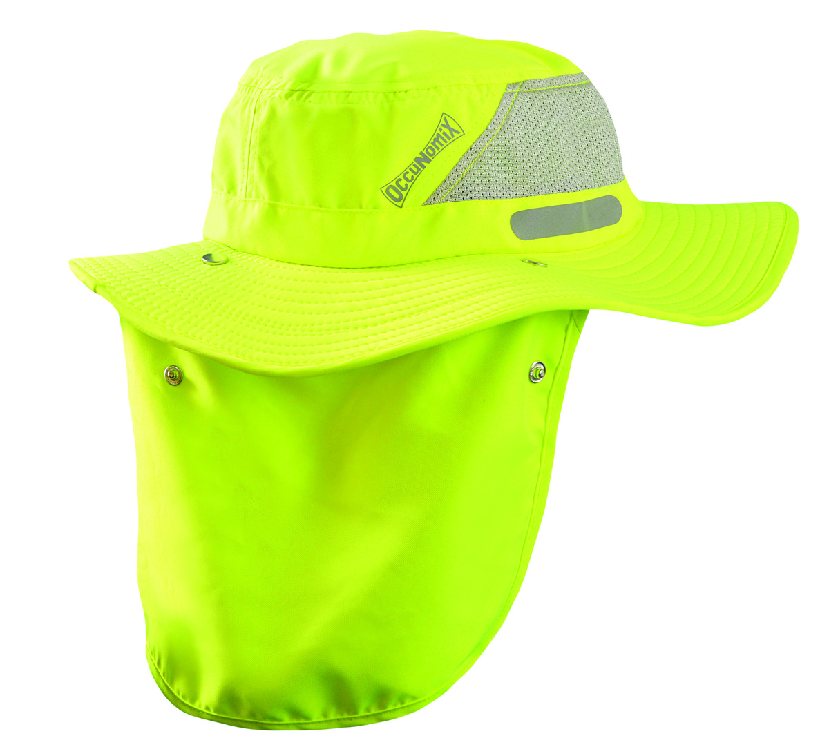 OccuNomix X-Large Hi-Viz Yellow Tuff And Dry® Polyester Wicking & Cooling Hat