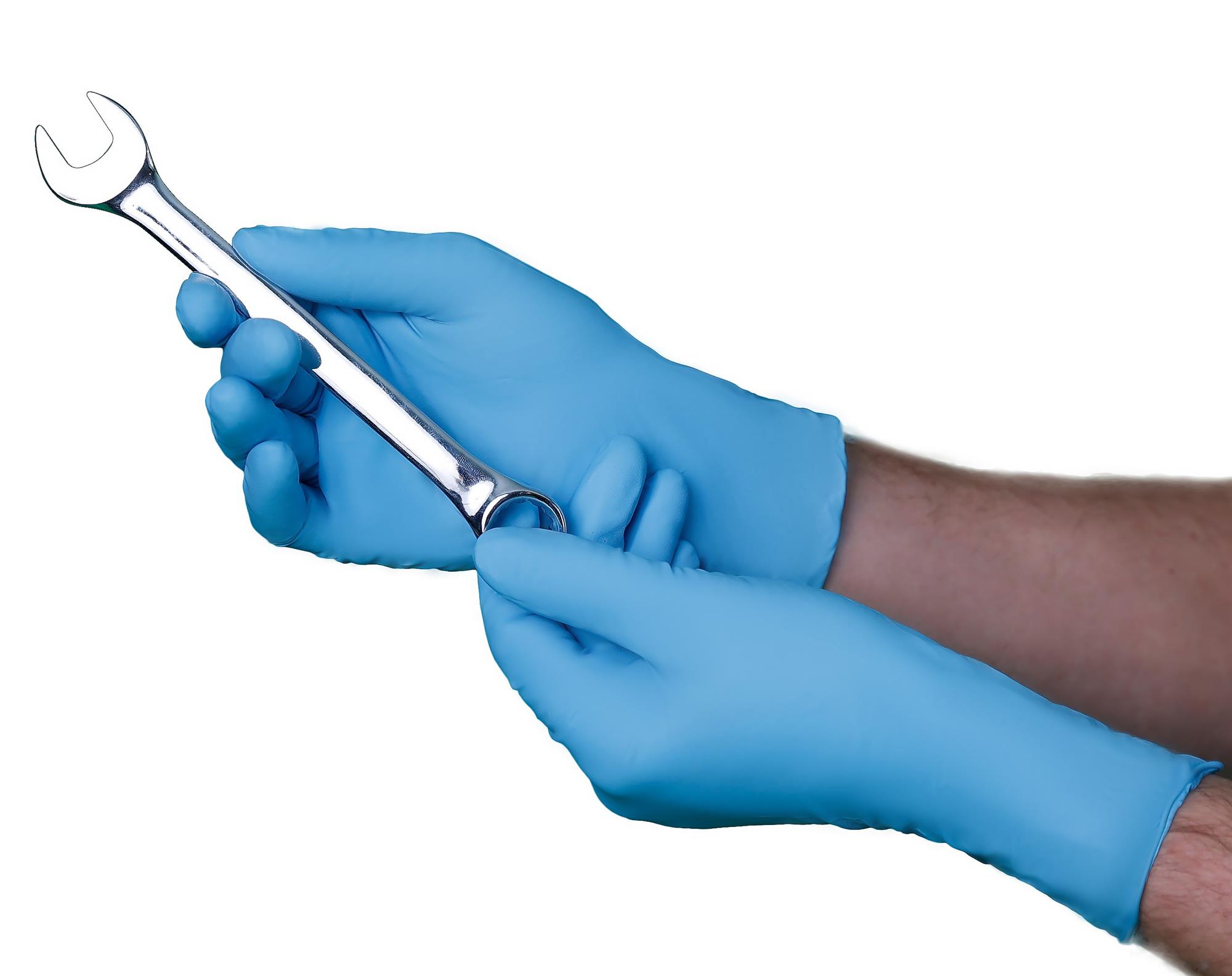 8.7mil Nitrile Chemo Exam PF 12" Blue 10/50 XXL VNGA1DH15 for sale online at autumn supply