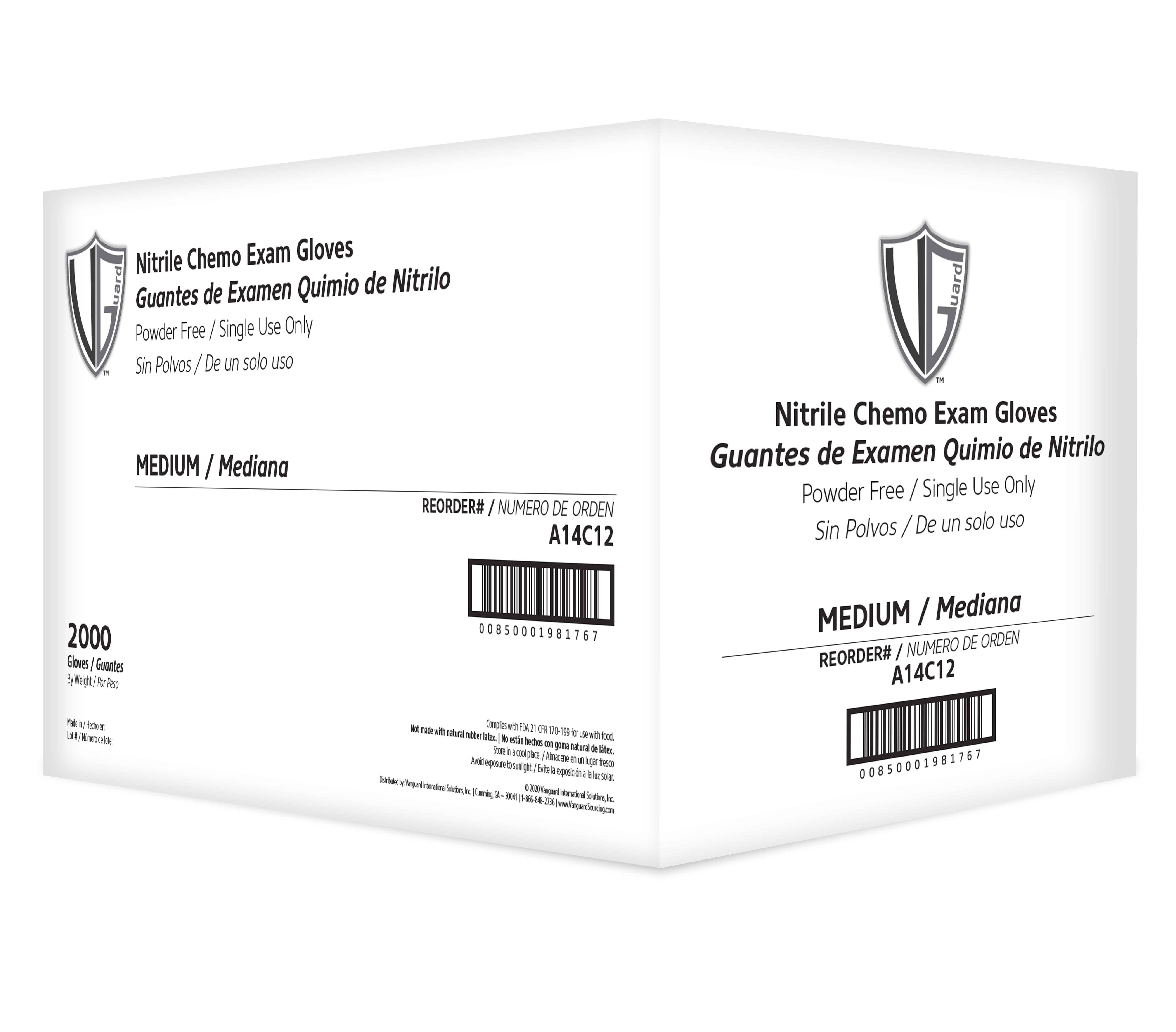 3.2mil Nitrile Chemo Exam PF 10/200 XL