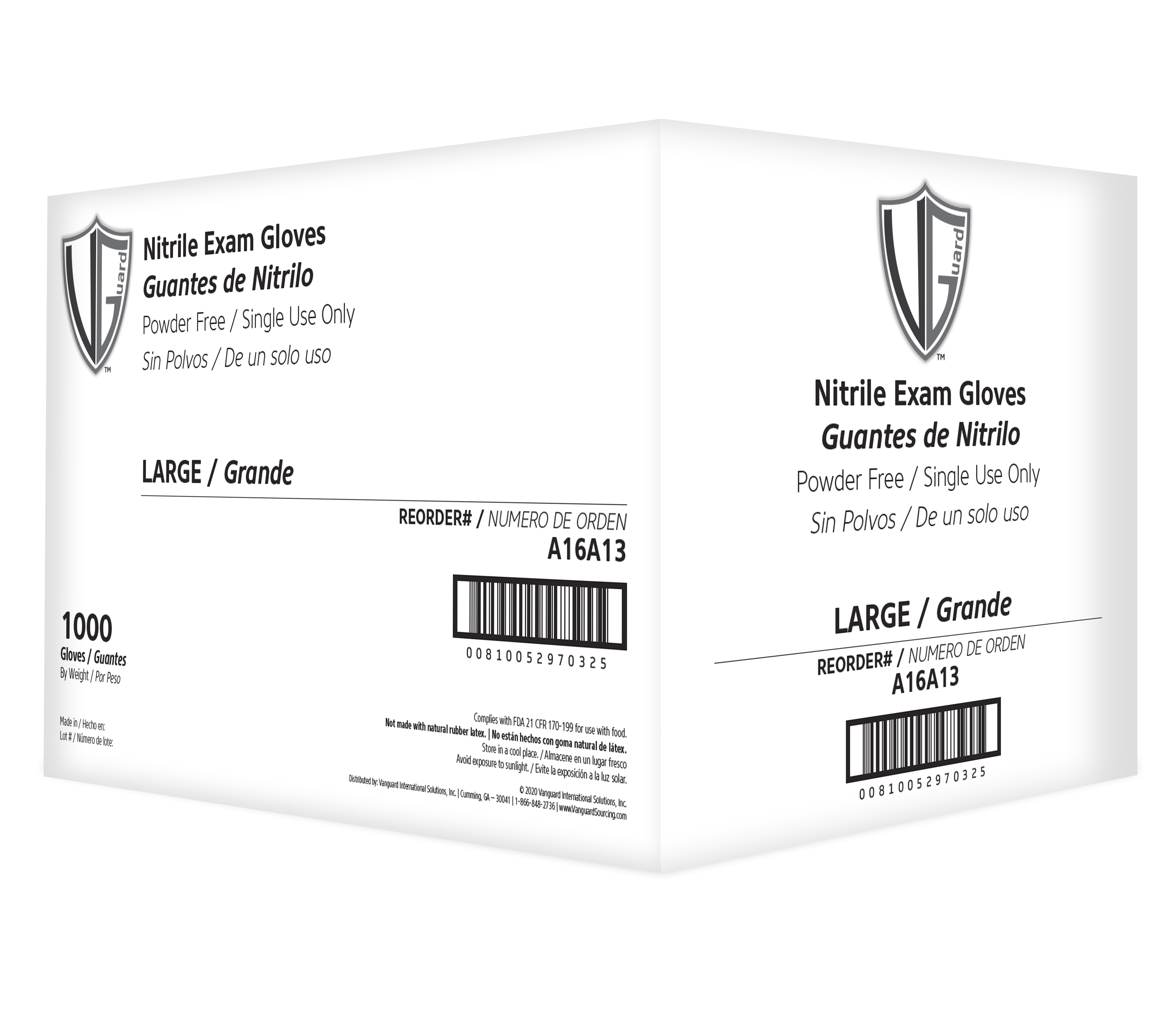 5mil Nitrile Exam PF Blue 10/90 2X