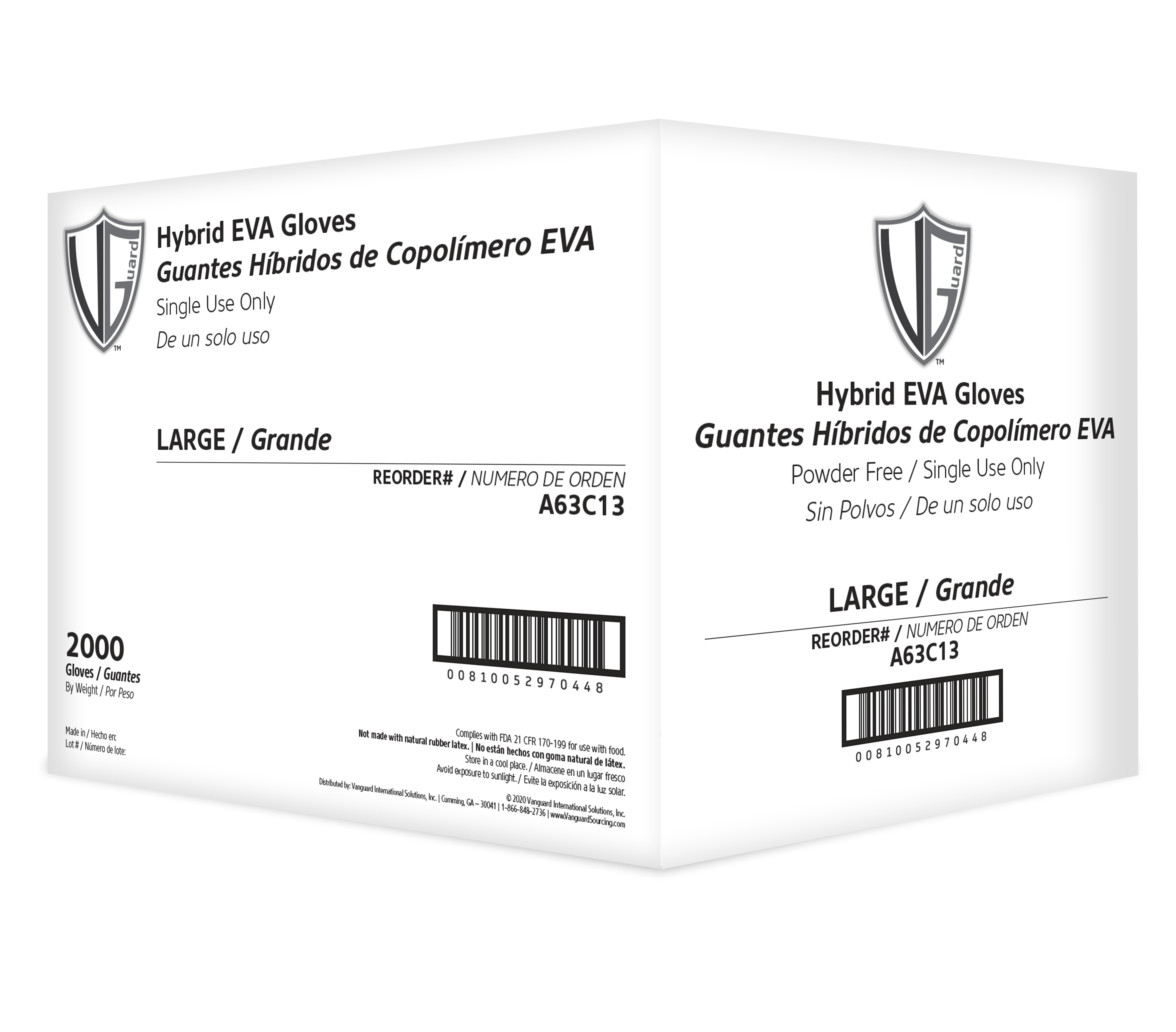 4mil Hybrid EVA Industrial Gloves 10/200 XL 4mil Hybrid EVA Industrial Gloves 10/200 XL