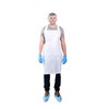 Heavyweight Polyethylene Apron, White, 5/100, 28x46" VNGB77K15 for sale online at autumn supply