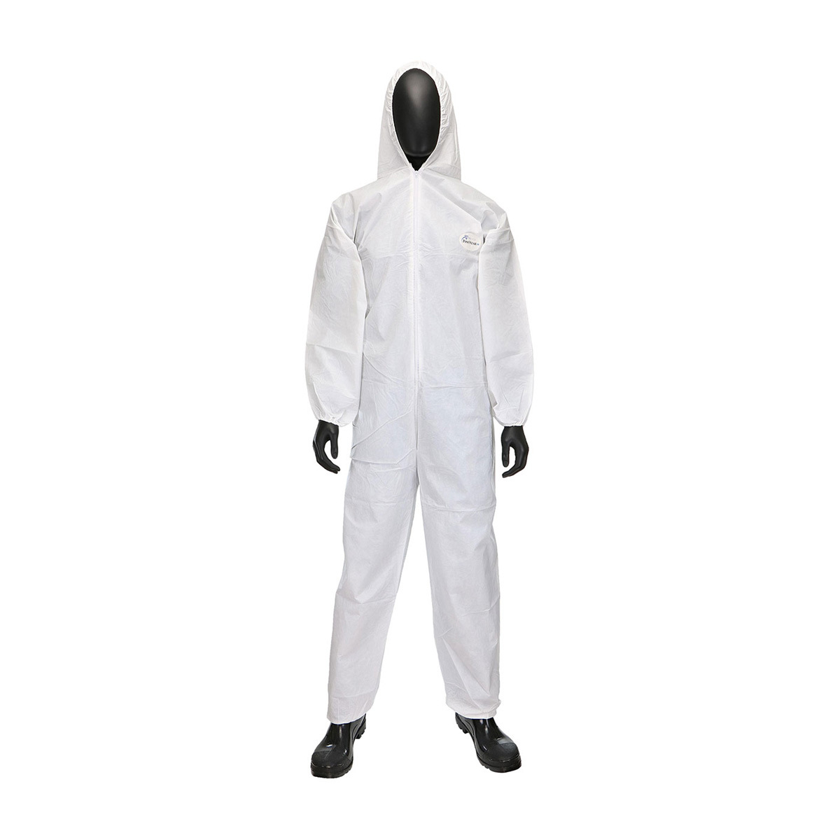 PIP® 4X White Posi-wear® UB™ Polyethylene Polypropylene Disposable Coveralls (Availability restrictions apply.)