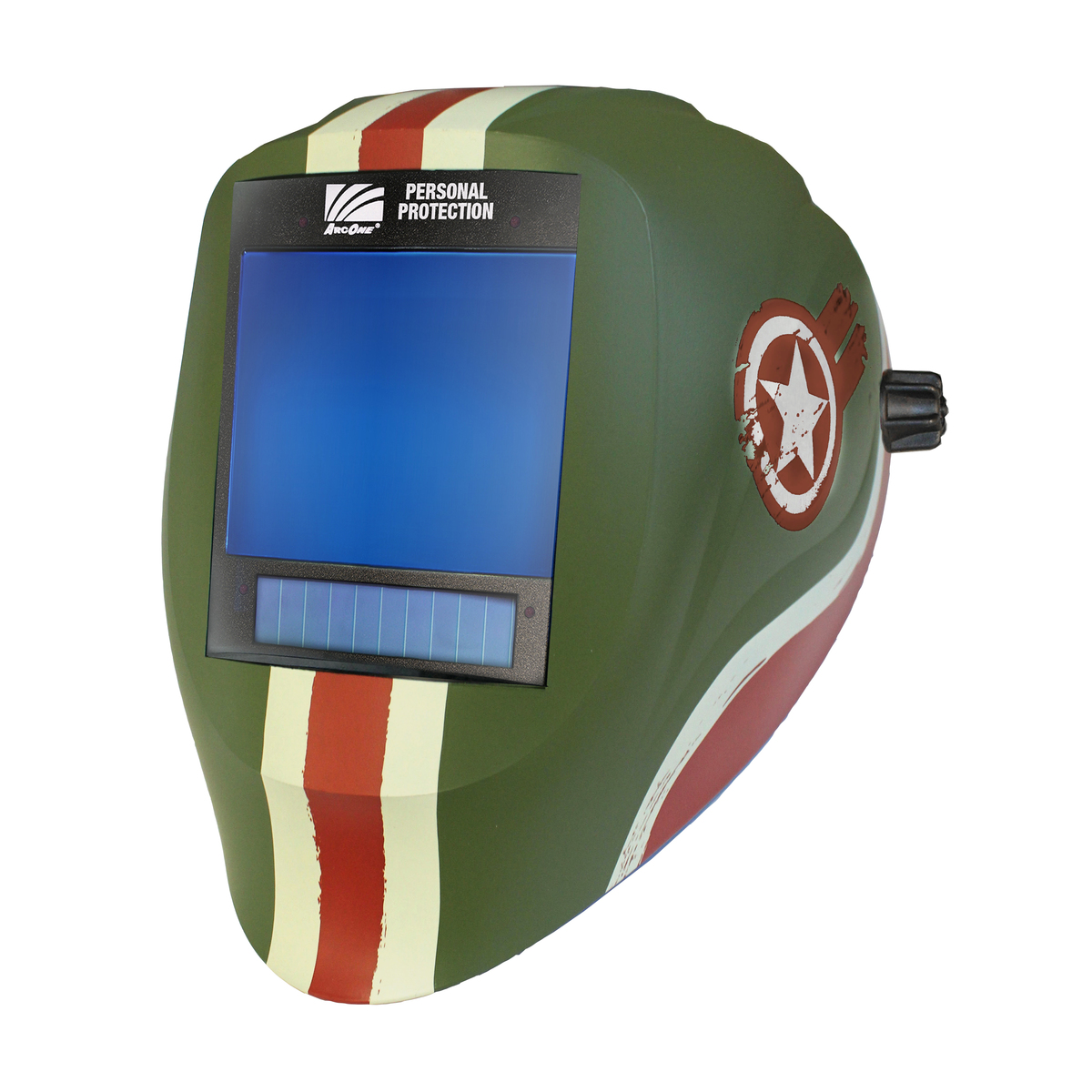 ArcOne Vision GreenRedWhite Welding Helmet Variable S WALX81VX-1555 for sale online at autumn supply