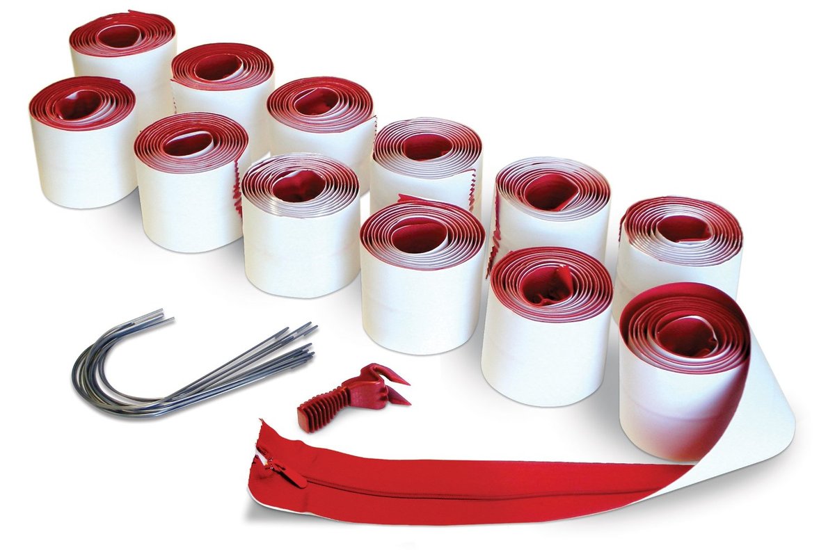 ZipWall® 7' Heavy Duty Zipper With (12) Flap Hooks And Zipper knife For Use With Plastic Barriers (12 Per Pack) ZipWall® 7' Heavy Duty Zipper With (12) Flap Hooks And Zipper knife For Use With Plastic Barriers (12 Per Pack)