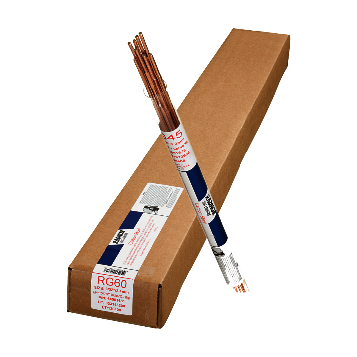 1/8" X 36" R45 RADNOR™ Carbon Steel Gas Welding Rod 5 RAD64001672 for sale online at autumn supply