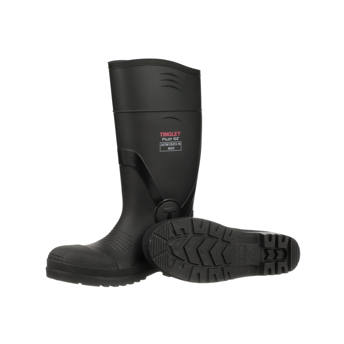 RADNOR Size 6 Black 15" PVC Knee Boots With Composite RAD64052513 for sale online at autumn supply